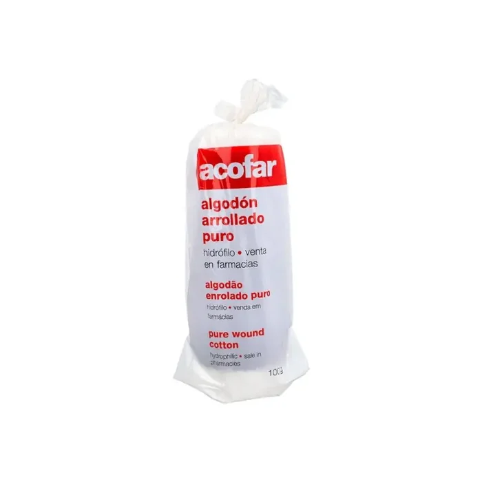 Acofar Algodon Arrollado Puro Hidrofilo 100 GR