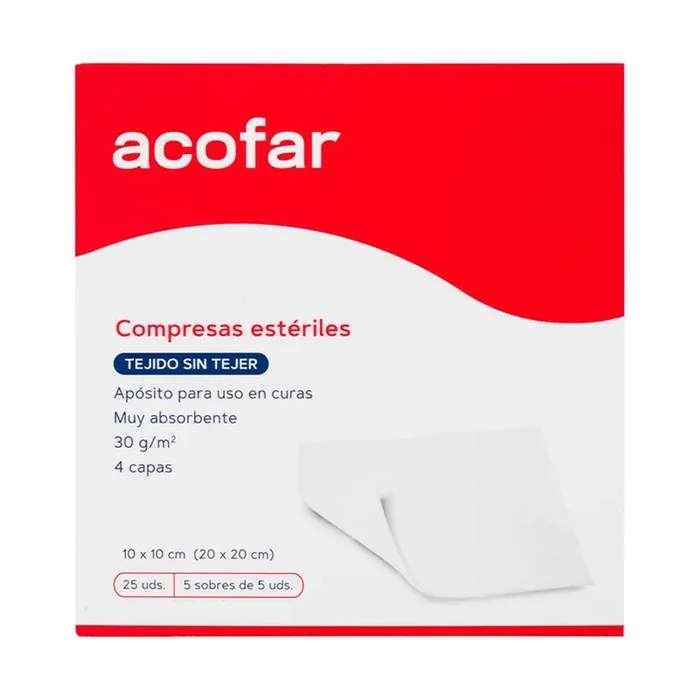 Acofar Aposito Esteril Tejido Sin Tejer 25 Compr