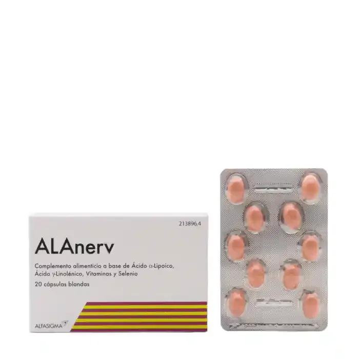 Alanerv 20 Cápsulas Blandas