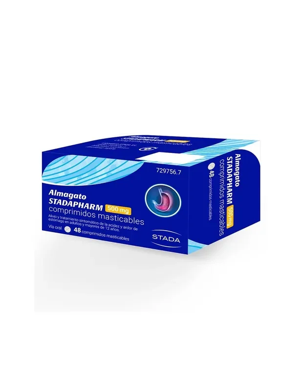 Almagato Stadapharm 500 mg 48 comprimidos masticables