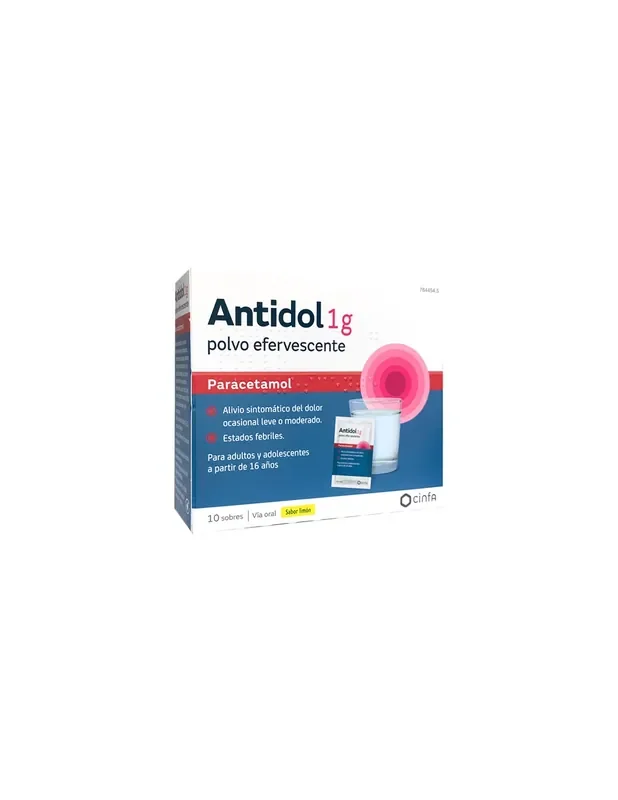 Antidol Paracetamol 1gramo 10 sobres limón