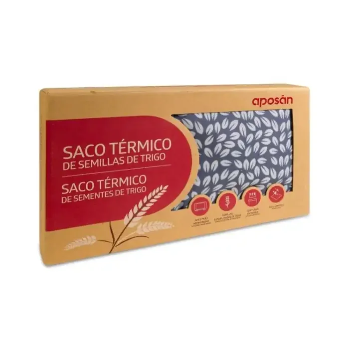 Aposán Saco Térmico De Semilla De Trigo Gris 1 Ud