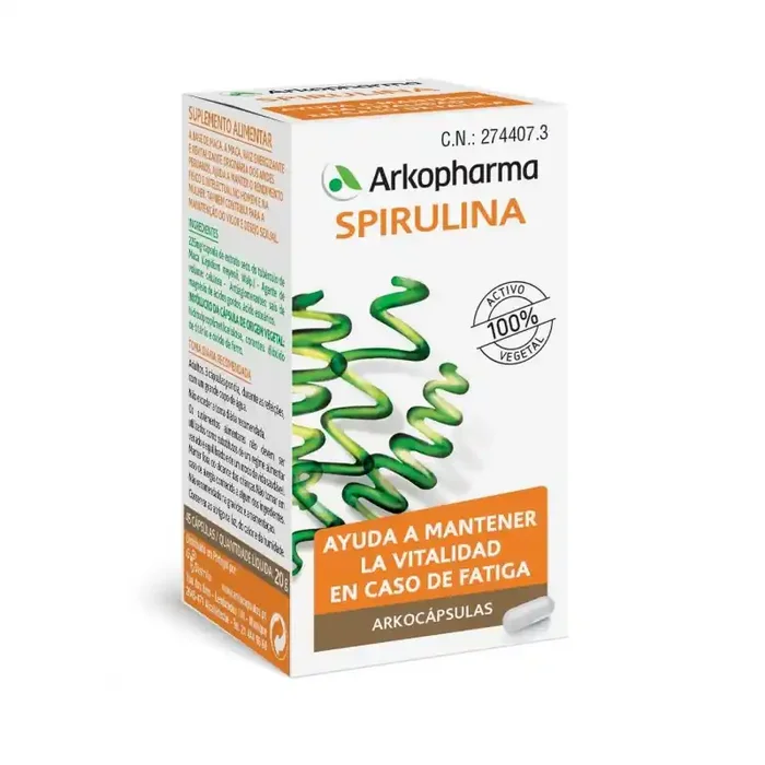 Arkocapsulas spirulina 300 mg 50 capsulas
