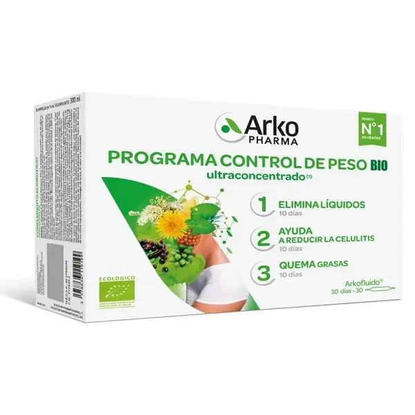Arkofluido Programa Control De Peso Bio 30 Ampollas 10 Ml