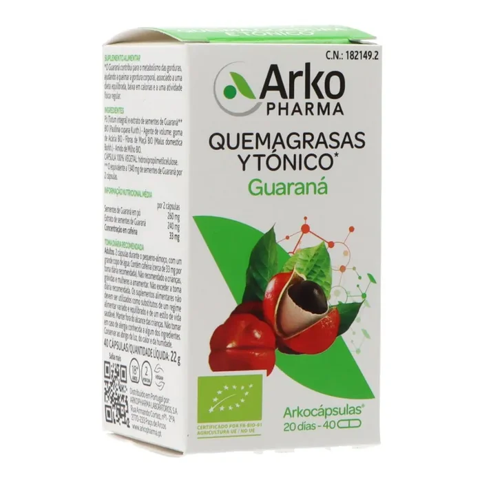 Arkopharma Guarana 40 Caps