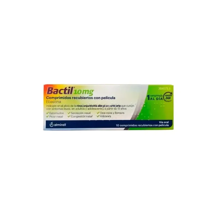 Bactil 10 mg 10 comprimidos recubiertos