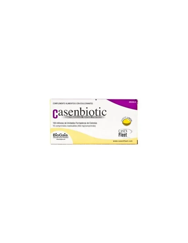 Casenbiotic Limón 10 comprimidos masticables