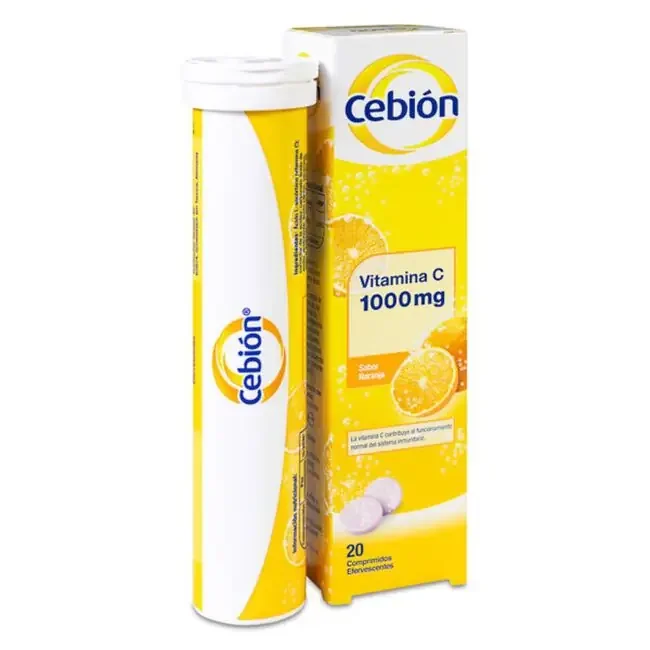 Cebion 1000 mg Sabor Naranja, 20 Comprimidos Efervescentes