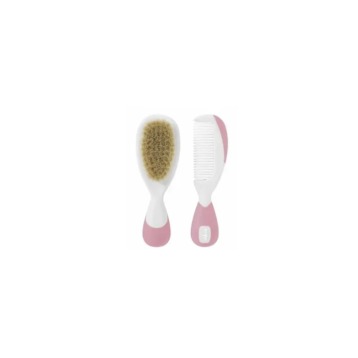 Chicco Cepillo Peine Pelo Natural Rosa