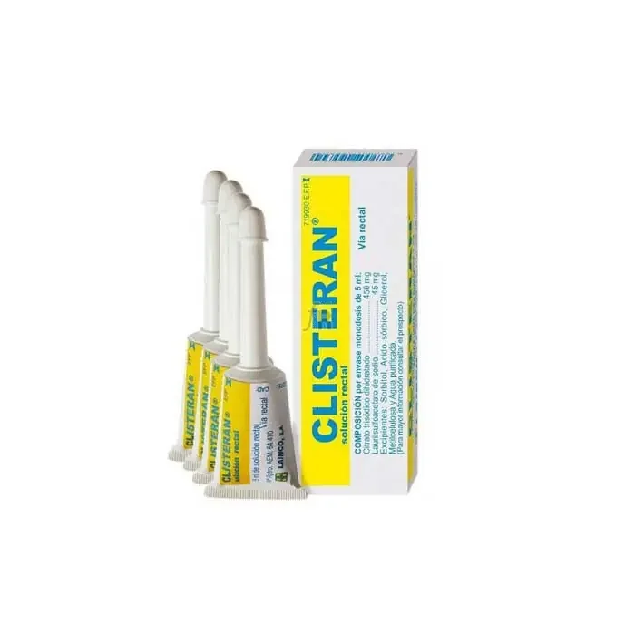 Clisteran (Solucion Rectal 4 Enema 5 Ml)