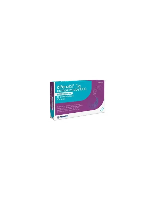 Difenatil 1g 10 Comprimidos