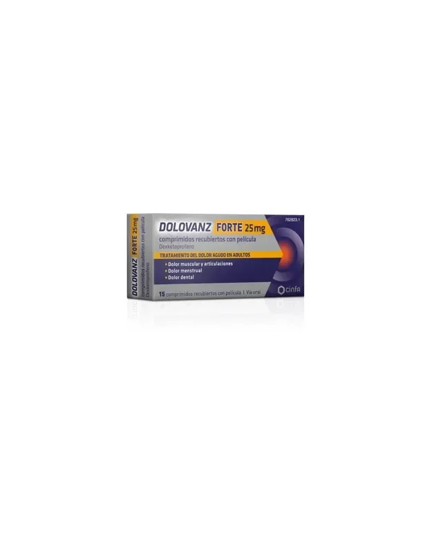 Dolovanz Forte 25 mg 15 comprimidos