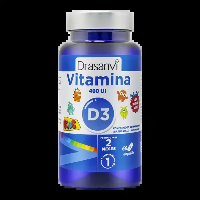 DRASANVI VITAMINA D3 KIDS 400 UI 60 COMPRIMIDOS MASTICABLES