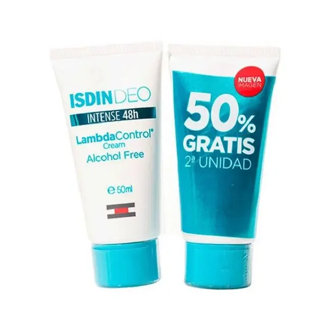 Duo Isdin Desodorante Lambda Crema, 50 ml + 50 ml