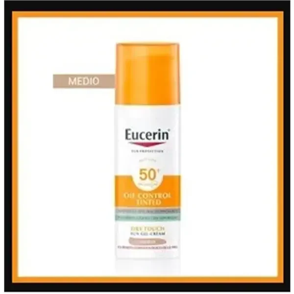 Eucerin Sun Oil Control Color Claro Spf 50+ 50ml