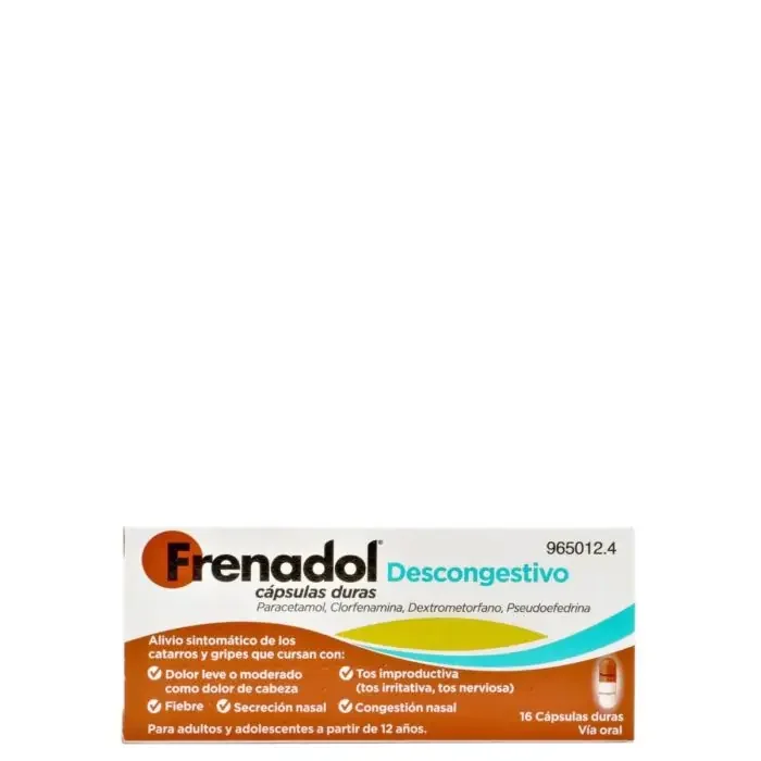 Frenadol Descongestivo 16 Cápsulas