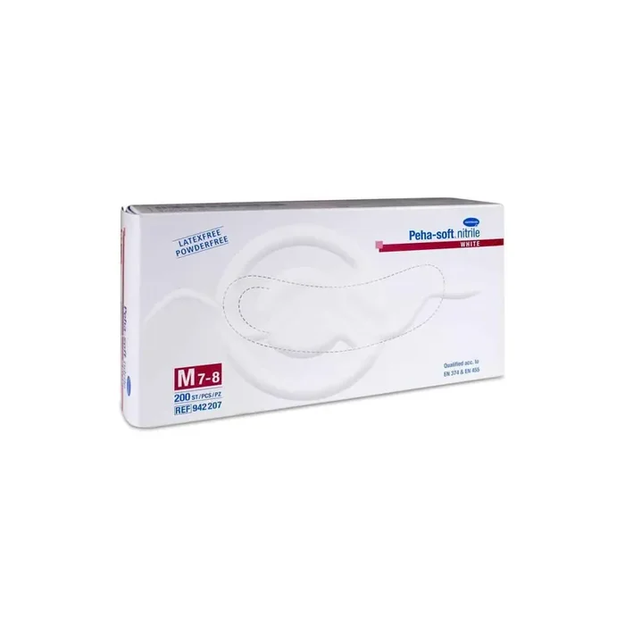 Guantes Pehasoft Nitrilo Blanco Tm 200