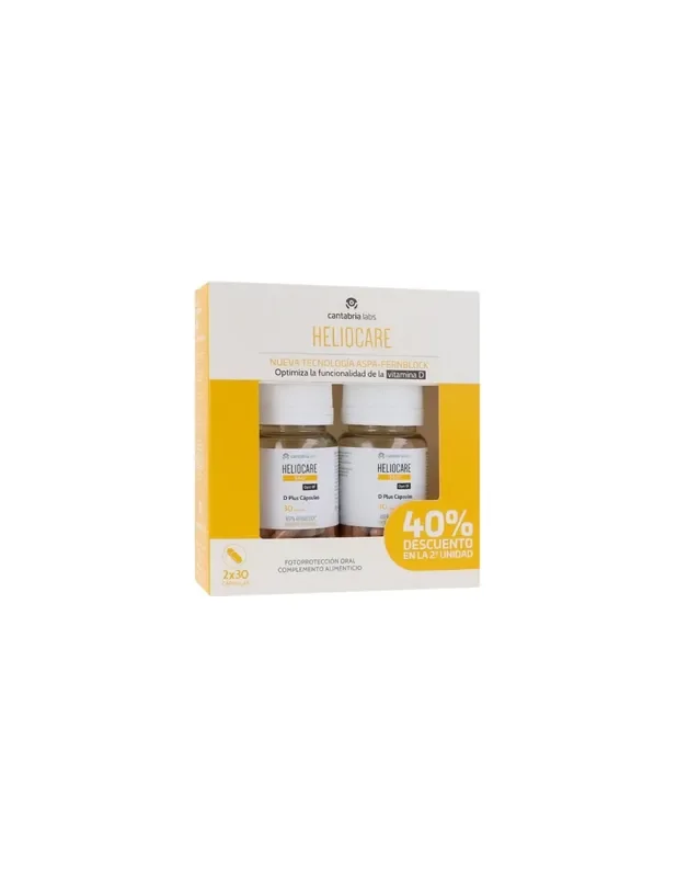 Heliocare Duplo D Plus 2×30 cápsulas