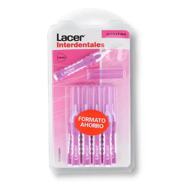 Lacer interdental recto ultrafino 10 uds