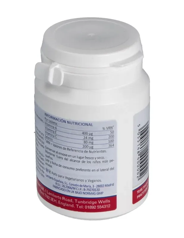 Lamberts Selenio 200Μg + Vitaminas A+C+E 100 Comprimidos