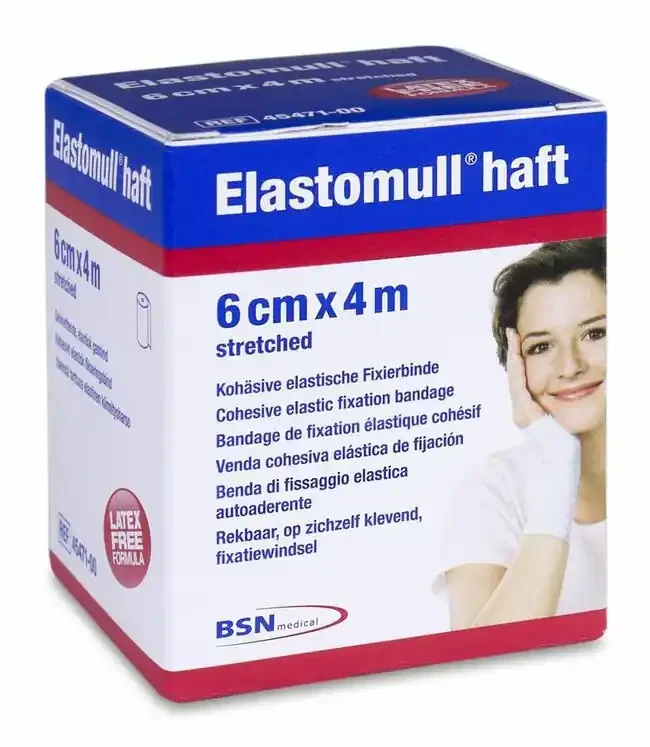 Leukoplast Elastomull Haft 6 cm x 4 m, 1 Ud