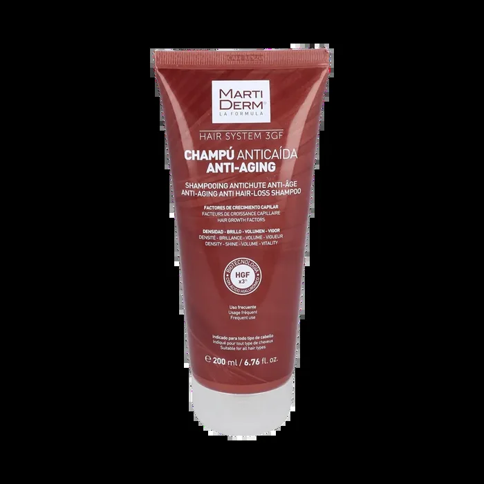 Martiderm Hair System 3Gf Champu Anticaida Antiagi 200 Ml