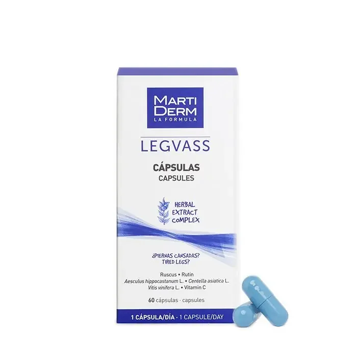 MartiDerm Legvass Cápsulas Piernas Cansadas 60 Cápsulas