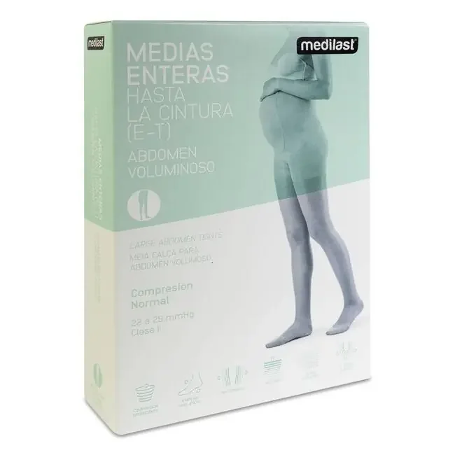 Medilast Panty de Compresión Normal Abdomen Voluminoso, Negro Talla Mediana, 1 Ud