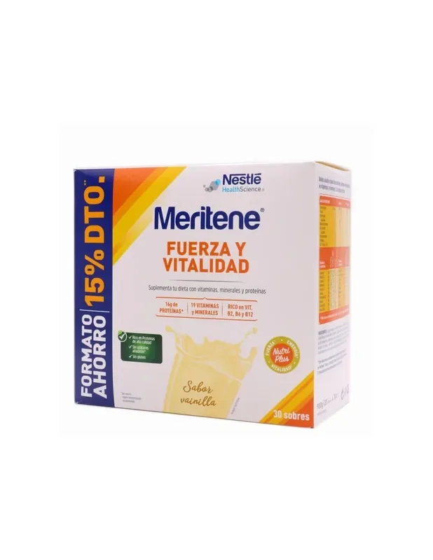 Meritene 30 Sobres Vainilla