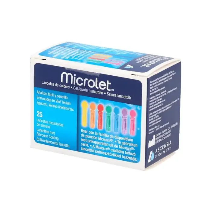 Microlet Lancetas Color Caja 25 Ud