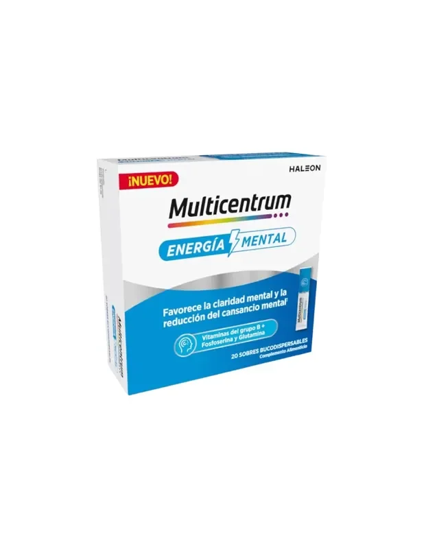 Multicentrum Energía Mental 20 sobres bucodispersables
