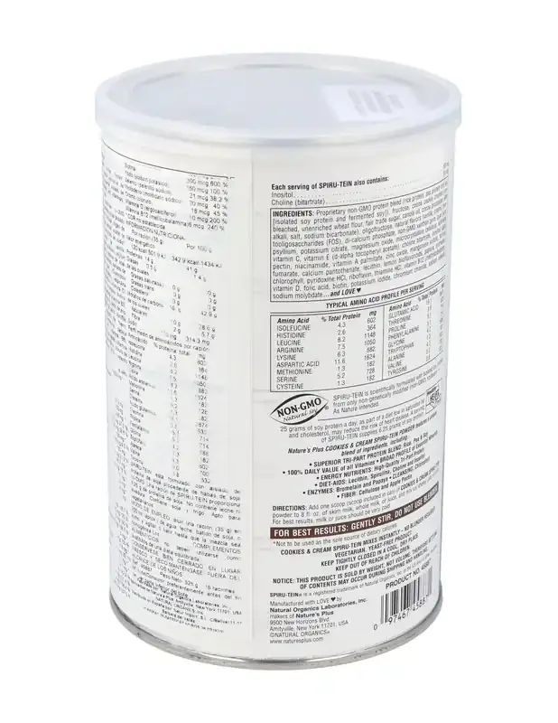 Nature‘S Plus Spiru Tein CookiesCream 525G
