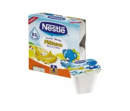 Nestle Postre Lacteo Platano 4 Unidades