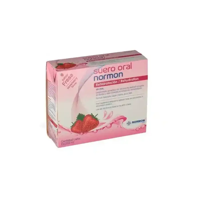 Normon suero oral fresa 250 ml 2 uds