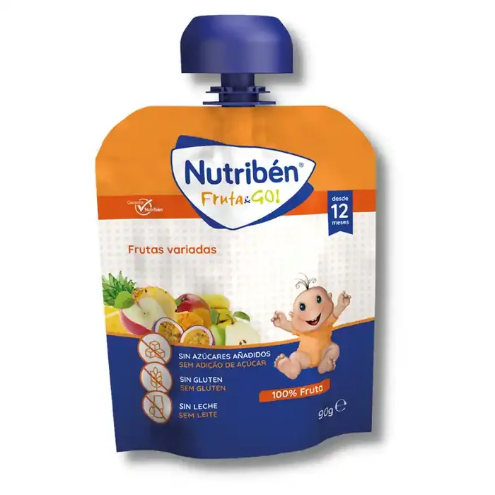 Nutribén fruta and go frutas variadas 90 gr