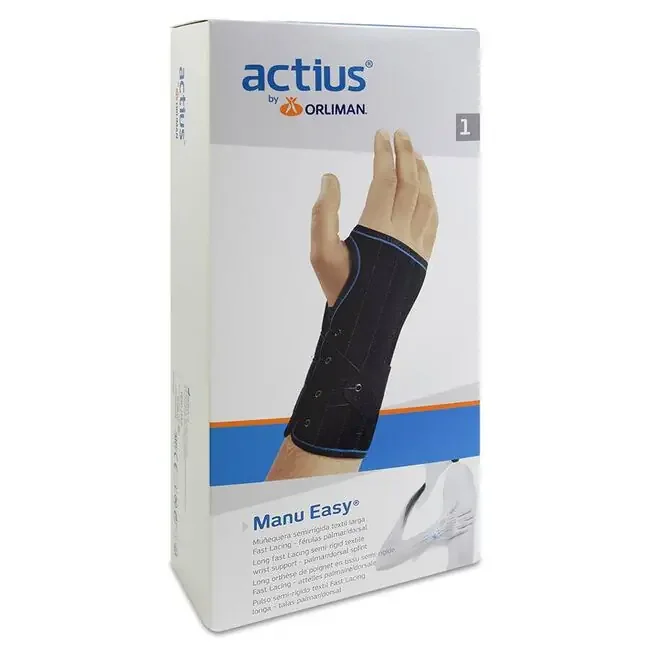 Orliman Muñequera Manu Easy Palmar-Dorsal Izquierda ACE505 Talla 2 16-18 cm, 1 Unidad