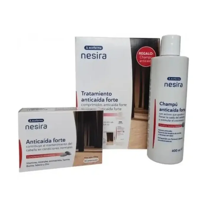 Pack Acofarma Nesira Anticaída Comprimidos + Champú 400 ml