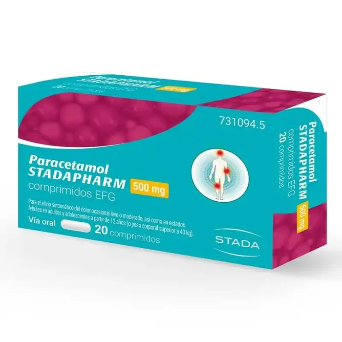 Paracetamol Stadapharm 500 MG 20 Comprimidos