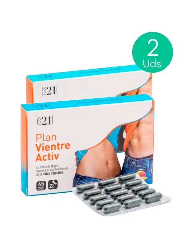 Plameca Plan Vientre Activ 45 capsulas vegetales Pack 2