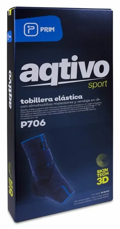 Prim Aqtivo Sport Tobillera con Almohadillas en 8 Talla L, 1 Ud