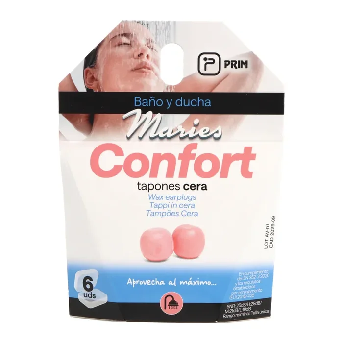 Prim Maries Confort Tapones Cera 6uds