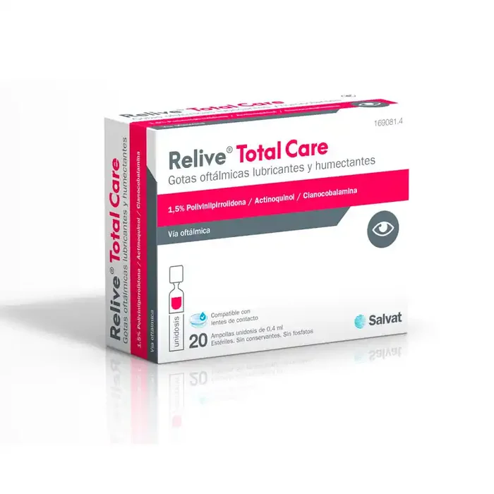 Relive Total Care Gotas Oftalmicas Esteril 0.4 Ml 20 Monodo