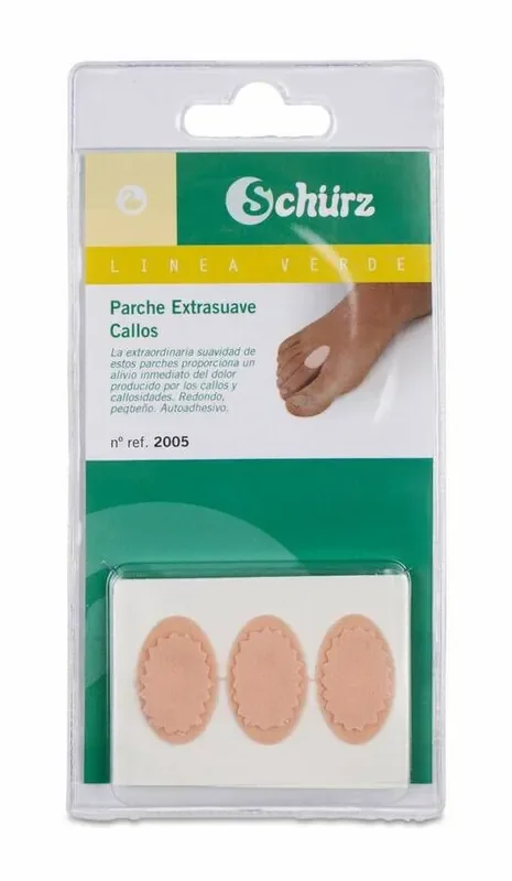Schurz Parche Extrasuave para Callos, 3 Uds