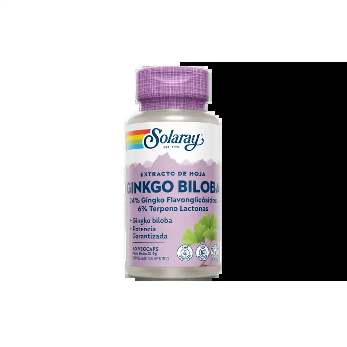 SOLARAY GINKGO BILOBA 60 MG 60 CAPSULAS