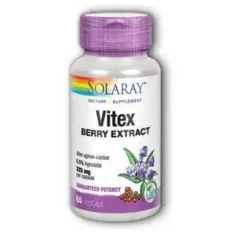 Solaray Vitex Extracto De Bayas 60 Cap