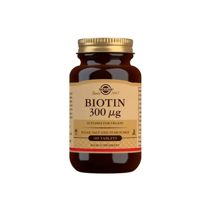 Solgar Biotin 300 Ug 100 Tabletas