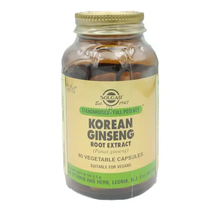 Solgar Ginseng Coreano Raiz 60 Cápsulas
