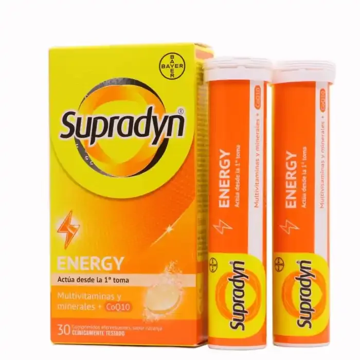 Supradyn Energy 30 Comprimidos Efervescentes Sabor Naranja