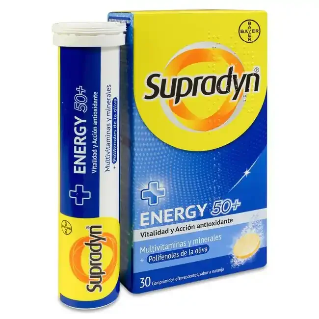 Supradyn Energy 50+, 30 Comprimidos Efervescentes