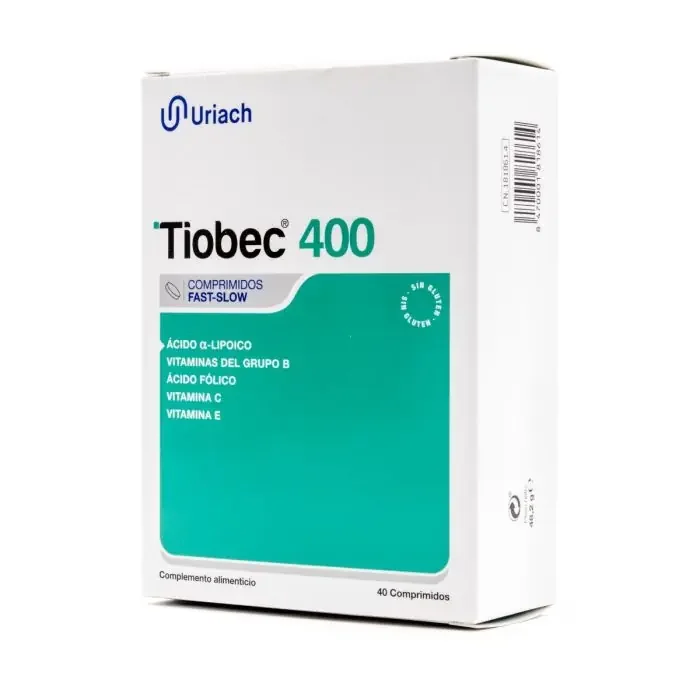 Tiobec 400 40 Comprimidos Fast Solw